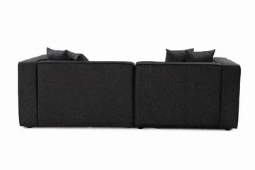 Abbas 4-seters Sofa med Divan - Antrasitt - Møbler - Sofaer - Sofaer med sjeselong - 4 seters sofa med divan