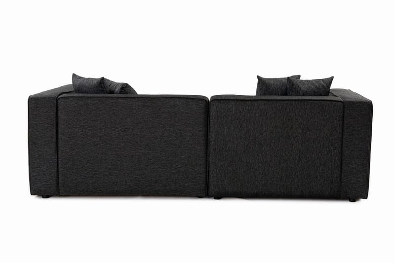 Abbas 4-seters Sofa med Divan - Antrasitt - Møbler - Sofaer - Sofaer med sjeselong - 4 seters sofa med divan