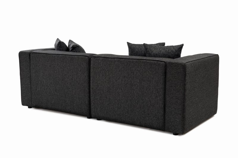 Abbas 4-seters Sofa med Divan - Antrasitt - Møbler - Sofaer - Sofaer med sjeselong - 4 seters sofa med divan