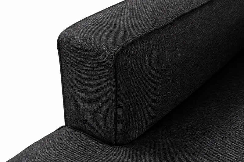 Abbas 4-seters Sofa med Divan - Antrasitt - Møbler - Sofaer - Sofaer med sjeselong - 4 seters sofa med divan