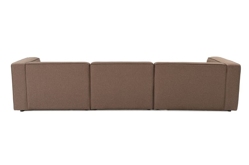 Abbas 4-seters Sofa med Divan - Brun - Møbler - Sofaer - Sofaer med sjeselong - 4 seters sofa med divan