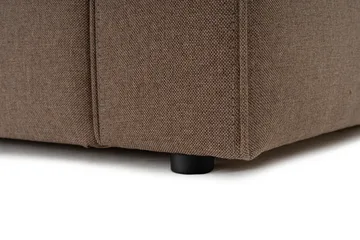 Abbas 4-seters Sofa med Divan - Brun - Møbler - Sofaer - Sofaer med sjeselong - 4 seters sofa med divan