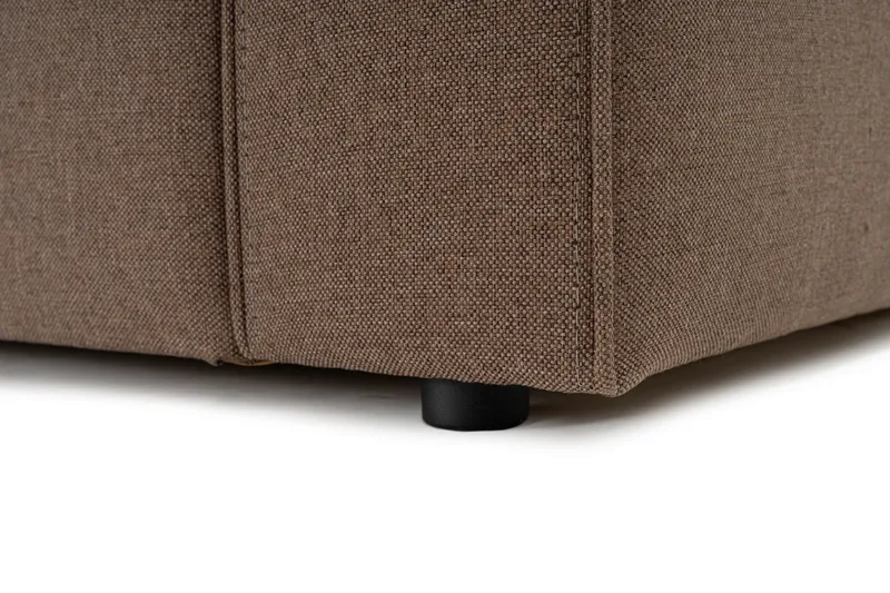 Abbas 4-seters Sofa med Divan - Brun - Møbler - Sofaer - Sofaer med sjeselong - 4 seters sofa med divan