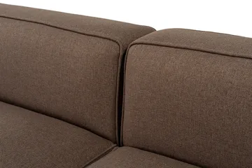 Abbas 4-seters Sofa med Divan - Brun - Møbler - Sofaer - Sofaer med sjeselong - 4 seters sofa med divan