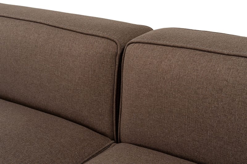 Abbas 4-seters Sofa med Divan - Brun - Møbler - Sofaer - Sofaer med sjeselong - 4 seters sofa med divan