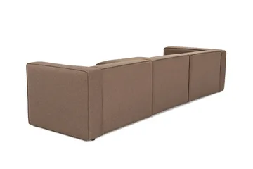 Abbas 4-seters Sofa med Divan - Brun - Møbler - Sofaer - Sofaer med sjeselong - 4 seters sofa med divan