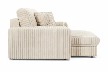 Adelsö by Gynning 3-seter Vendbar L-formet Dyp Divansofa i Manchester - Beige - Møbler - Sofaer - Sofaer med sjeselong - 3 seters sofa med divan