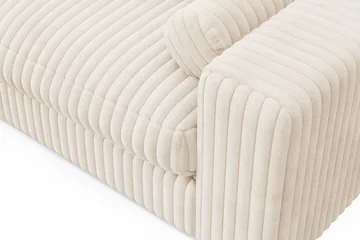 Adelsö by Gynning 3-seter Vendbar L-formet Dyp Divansofa i Manchester - Beige - Møbler - Sofaer - Sofaer med sjeselong - 3 seters sofa med divan
