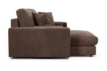 Adelsö by Gynning 3-seter Vendbar L-formet Dyp Divansofa i Manchester - Brun - Møbler - Sofaer - Sofaer med sjeselong - 3 seters sofa med divan