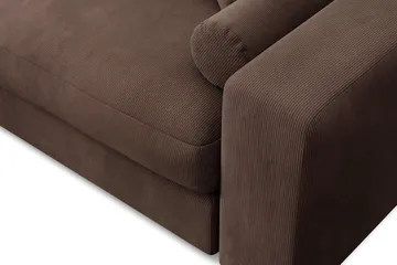 Adelsö by Gynning 3-seter Vendbar L-formet Dyp Divansofa i Manchester - Brun - Møbler - Sofaer - Sofaer med sjeselong - 3 seters sofa med divan