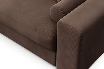 Adelsö by Gynning 3-seter Vendbar L-formet Dyp Divansofa i Manchester - Brun - Møbler - Sofaer - Sofaer med sjeselong - 3 seters sofa med divan