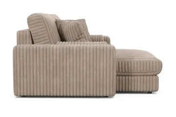 Adelsö by Gynning 3-seter Vendbar L-formet Dyp Divansofa i Manchester - Greige - Møbler - Sofaer - Sofaer med sjeselong - 3 seters sofa med divan