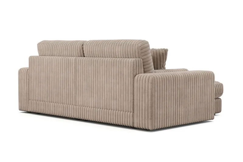 Adelsö by Gynning 3-seter Vendbar L-formet Dyp Divansofa i Manchester - Greige - Møbler - Sofaer - Sofaer med sjeselong - 3 seters sofa med divan