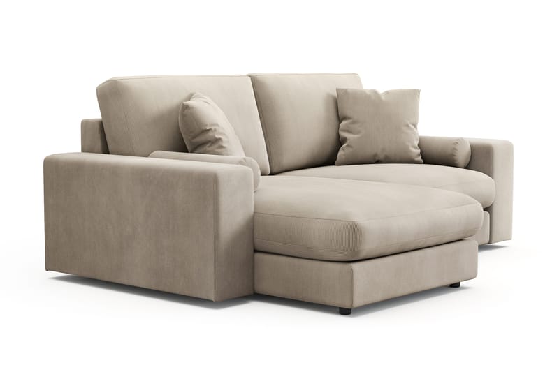Adelsö by Gynning 3-seter Vendbar L-formet Dyp Divansofa i Manchester - Greige - Møbler - Sofaer - Sofaer med sjeselong - 3 seters sofa med divan