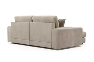 Adelsö by Gynning 3-seter Vendbar L-formet Dyp Divansofa i Manchester - Greige - Møbler - Sofaer - Sofaer med sjeselong - 3 seters sofa med divan
