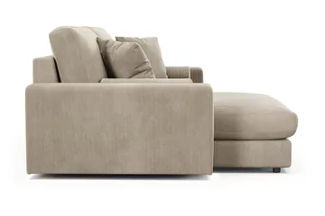 Adelsö by Gynning 3-seter Vendbar L-formet Dyp Divansofa i Manchester - Greige - Møbler - Sofaer - Sofaer med sjeselong - 3 seters sofa med divan