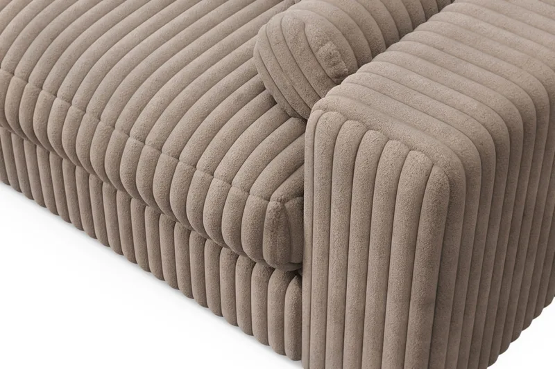 Adelsö by Gynning 3-seter Vendbar L-formet Dyp Divansofa i Manchester - Greige - Møbler - Sofaer - Sofaer med sjeselong - 3 seters sofa med divan