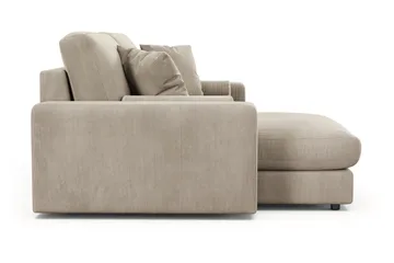 Adelsö by Gynning 3-seter Vendbar L-formet Dyp Divansofa i Manchester - Greige - Møbler - Sofaer - Sofaer med sjeselong - 3 seters sofa med divan