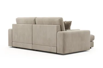 Adelsö by Gynning 3-seter Vendbar L-formet Dyp Divansofa i Manchester - Greige - Møbler - Sofaer - Sofaer med sjeselong - 3 seters sofa med divan