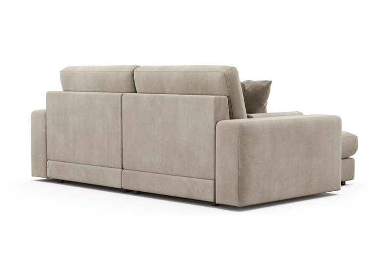 Adelsö by Gynning 3-seter Vendbar L-formet Dyp Divansofa i Manchester - Greige - Møbler - Sofaer - Sofaer med sjeselong - 3 seters sofa med divan