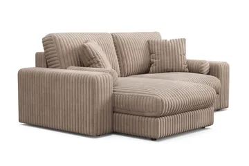 Adelsö by Gynning 3-seter Vendbar L-formet Dyp Divansofa i Manchester - Greige - Møbler - Sofaer - Sofaer med sjeselong - 3 seters sofa med divan