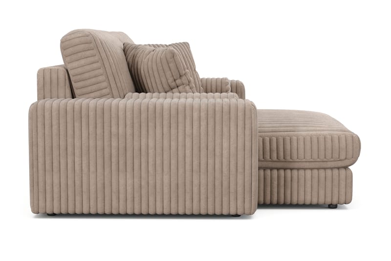 Adelsö by Gynning 3-seter Vendbar L-formet Dyp Divansofa i Manchester - Greige - Møbler - Sofaer - Sofaer med sjeselong - 3 seters sofa med divan