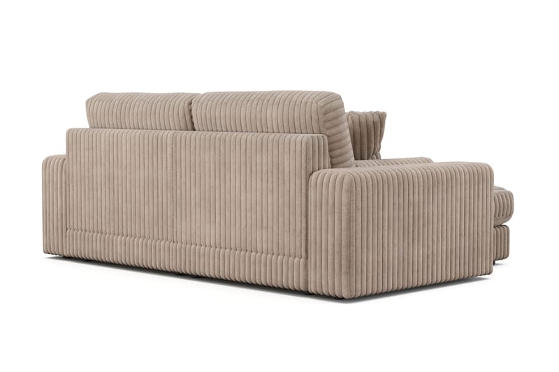 Adelsö by Gynning 3-seter Vendbar L-formet Dyp Divansofa i Manchester - Greige - Møbler - Sofaer - Sofaer med sjeselong - 3 seters sofa med divan
