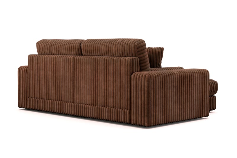 Adelsö by Gynning 3-seter Vendbar L-formet Dyp Divansofa i Manchester - Mørkebrun - Møbler - Sofaer - Sofaer med sjeselong - 3 seters sofa med divan
