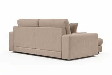 Adelsö by Gynning 3-seter Vendbar L-formet Dyp Divansofa i stoff - Beige - Møbler - Sofaer - Sofaer med sjeselong - 3 seters sofa med divan
