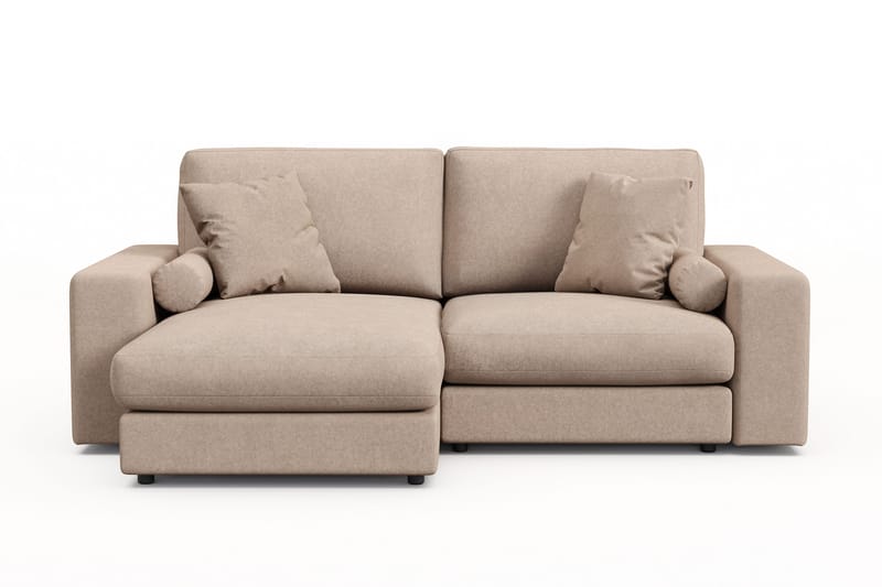 Adelsö by Gynning 3-seter Vendbar L-formet Dyp Divansofa i stoff, Beige