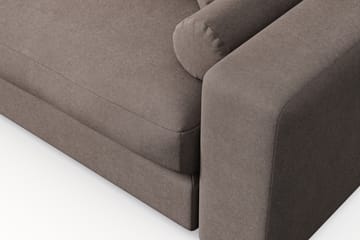 Adelsö by Gynning 3-seter Vendbar L-formet Dyp Divansofa i stoff - Brun - Møbler - Sofaer - Sofaer med sjeselong - 3 seters sofa med divan