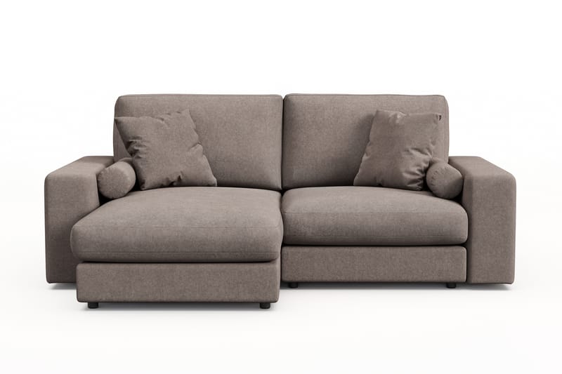 Adelsö by Gynning 3-seter Vendbar L-formet Dyp Divansofa i stoff - Brun - Møbler - Sofaer - Sofaer med sjeselong - 3 seters sofa med divan