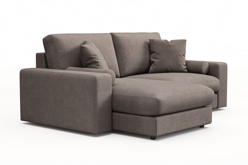 Adelsö by Gynning 3-seter Vendbar L-formet Dyp Divansofa i stoff - Brun - Møbler - Sofaer - Sofaer med sjeselong - 3 seters sofa med divan