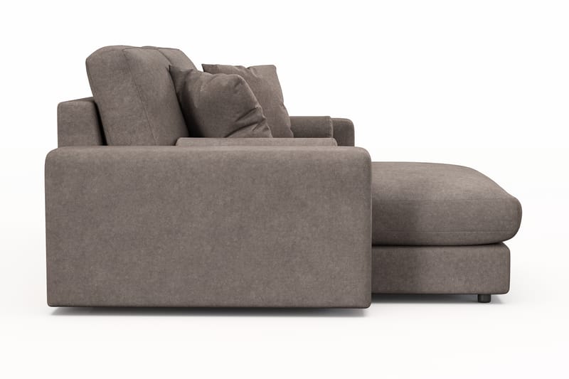 Adelsö by Gynning 3-seter Vendbar L-formet Dyp Divansofa i stoff - Brun - Møbler - Sofaer - Sofaer med sjeselong - 3 seters sofa med divan