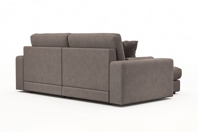 Adelsö by Gynning 3-seter Vendbar L-formet Dyp Divansofa i stoff - Brun - Møbler - Sofaer - Sofaer med sjeselong - 3 seters sofa med divan