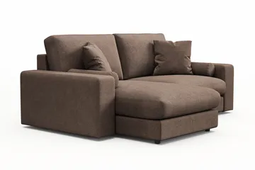 Adelsö by Gynning 3-seter Vendbar L-formet Dyp Divansofa i stoff - Brun - Møbler - Sofaer - Sofaer med sjeselong - 3 seters sofa med divan