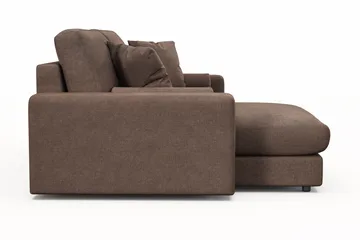 Adelsö by Gynning 3-seter Vendbar L-formet Dyp Divansofa i stoff - Brun - Møbler - Sofaer - Sofaer med sjeselong - 3 seters sofa med divan