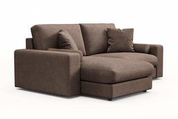 Adelsö by Gynning 3-seter Vendbar L-formet Dyp Divansofa i stoff - Brun - Møbler - Sofaer - Sofaer med sjeselong - 3 seters sofa med divan