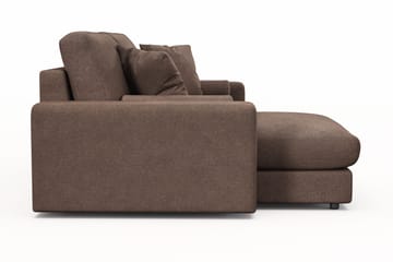 Adelsö by Gynning 3-seter Vendbar L-formet Dyp Divansofa i stoff - Brun - Møbler - Sofaer - Sofaer med sjeselong - 3 seters sofa med divan
