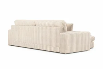 Adelsö by Gynning 4-seter Vendbar L-formet Dyp Divansofa i Manchester - Beige - Møbler - Sofaer - Sofaer med sjeselong - 4 seters sofa med divan
