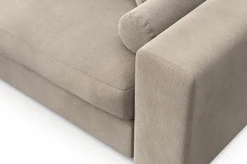 Adelsö by Gynning 4-seter Vendbar L-formet Dyp Divansofa i Manchester - Greige - Møbler - Sofaer - Sofaer med sjeselong - 4 seters sofa med divan