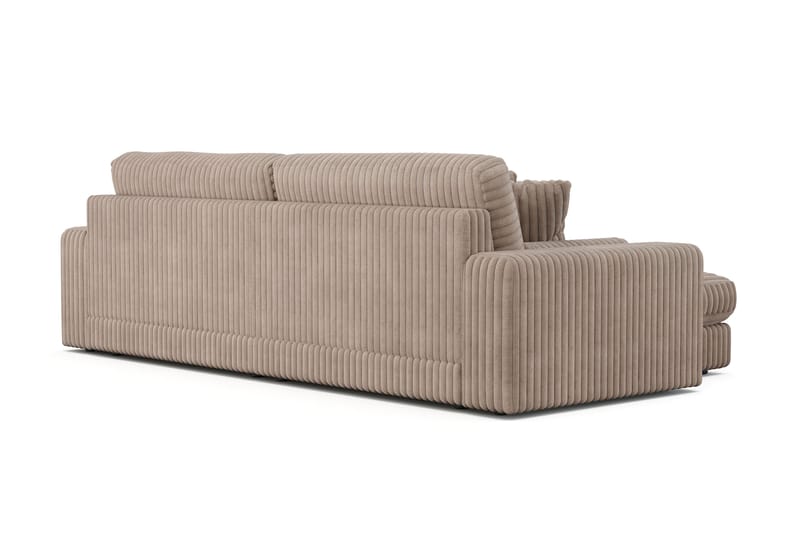 Adelsö by Gynning 4-seter Vendbar L-formet Dyp Divansofa i Manchester - Greige - Møbler - Sofaer - Sofaer med sjeselong - 4 seters sofa med divan
