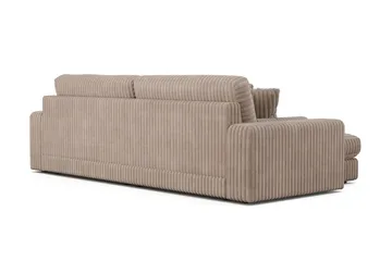 Adelsö by Gynning 4-seter Vendbar L-formet Dyp Divansofa i Manchester - Greige - Møbler - Sofaer - Sofaer med sjeselong - 4 seters sofa med divan