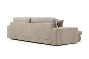 Adelsö by Gynning 4-seter Vendbar L-formet Dyp Divansofa i Manchester - Greige - Møbler - Sofaer - Sofaer med sjeselong - 4 seters sofa med divan