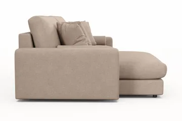 Adelsö by Gynning 4-seter Vendbar L-formet Dyp Divansofa i stoff - Beige - Møbler - Sofaer - Sofaer med sjeselong - 4 seters sofa med divan