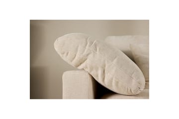 Amalfi Hjørnesofa i Stoff med Skum og Plast, Beige - Beige - Møbler - Sofaer - Sofaer med sjeselong - 3 seters sofa med divan