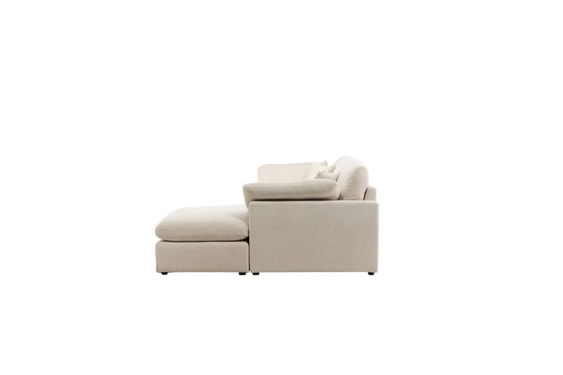Amalfi Hjørnesofa i Stoff med Skum og Plast, Beige - Beige - Møbler - Sofaer - Sofaer med sjeselong - 3 seters sofa med divan