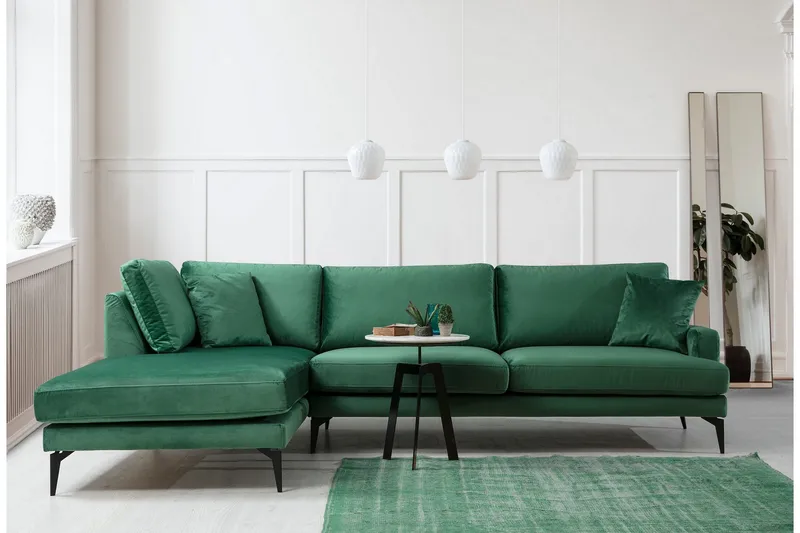 Andary Divansofa, Grønn/Svart
