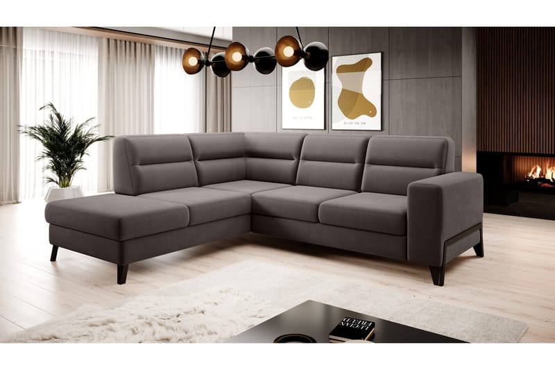 Anglika Sofa m. Sjeselong 4-seters, Beige