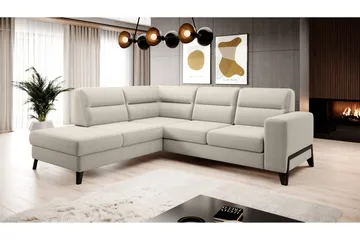 Anglika Sofa m. Sjeselong 4-seters - Beige - Møbler - Sofaer - Sofaer med sjeselong - 4 seters sofa med divan